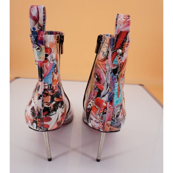 Christian Louboutin Epic Pointed Toe Bootie Size 42 12 NIB $1245 Oh Xtian Print - Picture 8 of 11